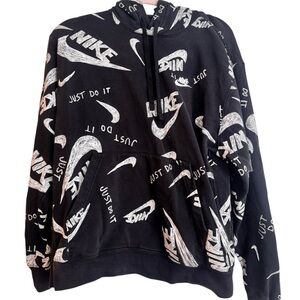 Nike Black and White Logo Men's Sweater